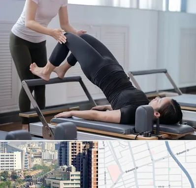 مربی پیلاتس در خیابان بهشتی