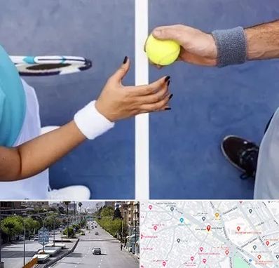 مربی تنیس در خیابان زند شیراز