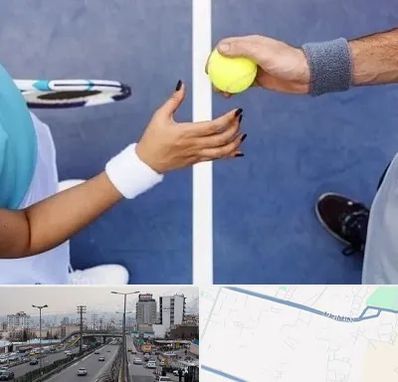 مربی تنیس در بلوار ارتش