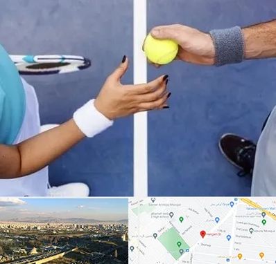 مربی تنیس در هنگام