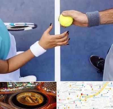 مربی تنیس در میدان ولیعصر
