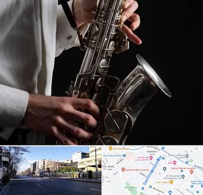 آموزشگاه ساکسیفون در خیابان ملاصدرا شیراز