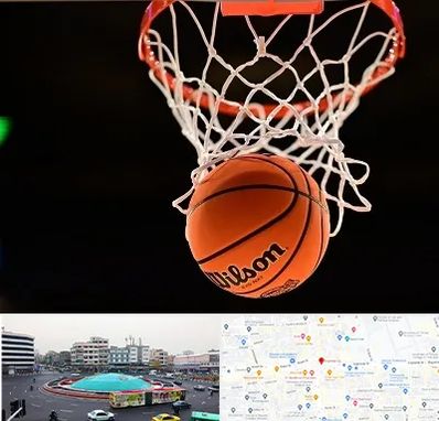 مربی بسکتبال در میدان انقلاب 