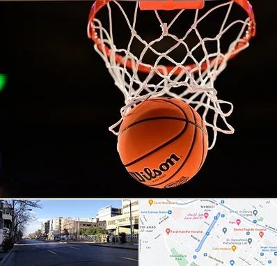 مربی بسکتبال در خیابان ملاصدرا شیراز