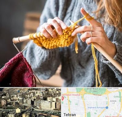 کلاس بافتنی در مرزداران 