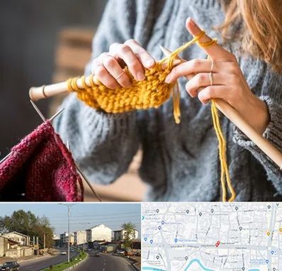 کلاس بافتنی در ضیابری رشت