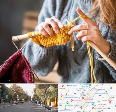 کلاس بافتنی در شریعتی 