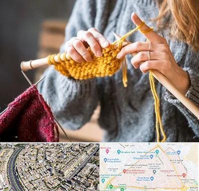 کلاس بافتنی در شهرک غرب مشهد