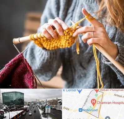 کلاس بافتنی در اقدسیه 