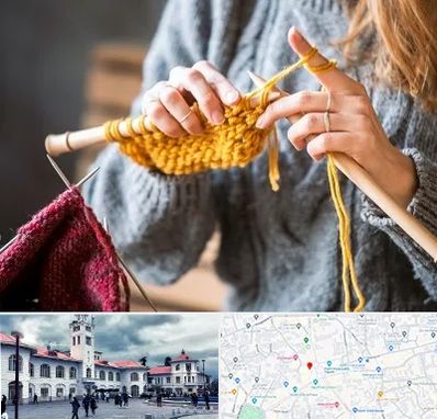 کلاس بافتنی در میدان شهرداری رشت