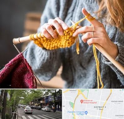 کلاس بافتنی در ظفر 