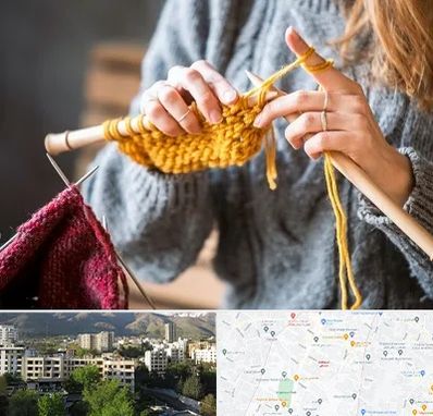 کلاس بافتنی در دیباجی 