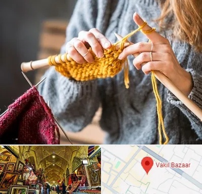 کلاس بافتنی در بازار وکیل شیراز