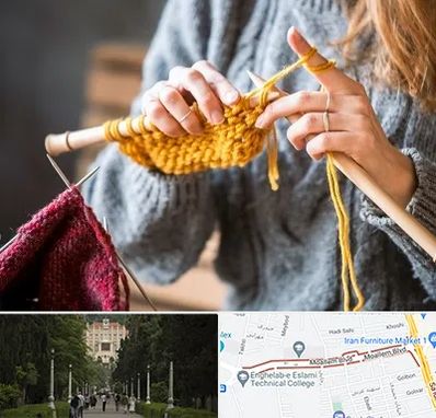 کلاس بافتنی در بلوار معلم رشت 