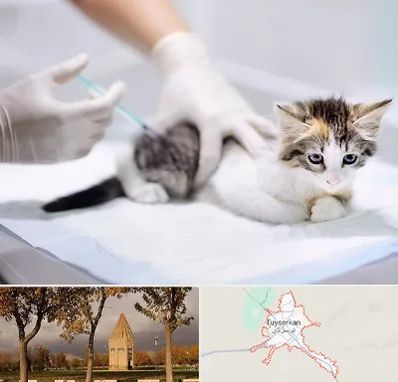 واکسیناسیون حیوانات در تویسرکان