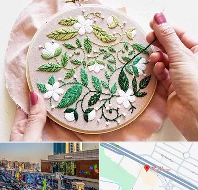 کلاس گلدوزی در لاله پارک تبریز