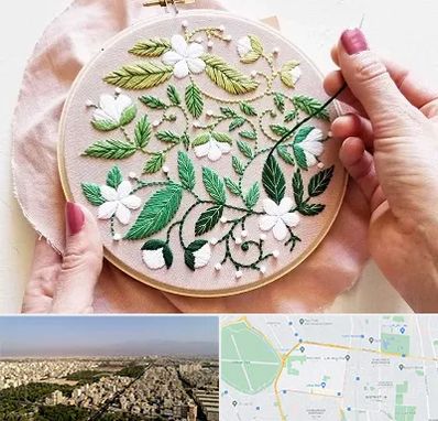 کلاس گلدوزی در نازی آباد