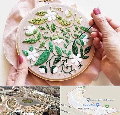 کلاس گلدوزی در پرند