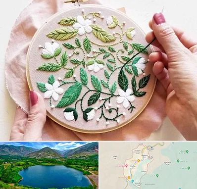 کلاس گلدوزی در رودبار