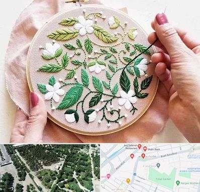 کلاس گلدوزی در سالاریه قم