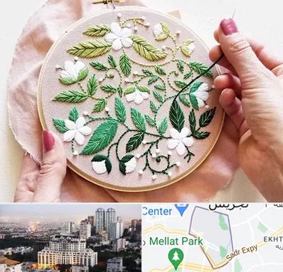 کلاس گلدوزی در الهیه 
