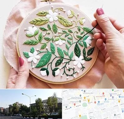 کلاس گلدوزی در میدان کاج 