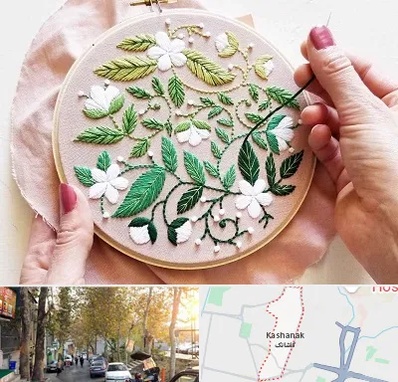کلاس گلدوزی در کاشانک