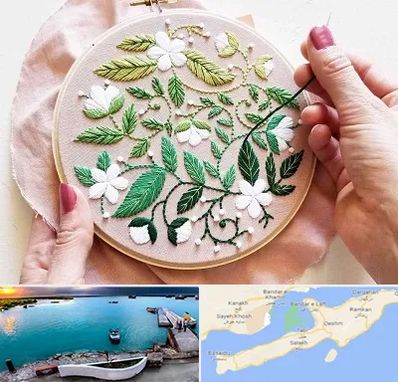 کلاس گلدوزی در قشم