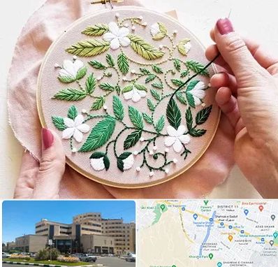 کلاس گلدوزی در صیاد شیرازی مشهد