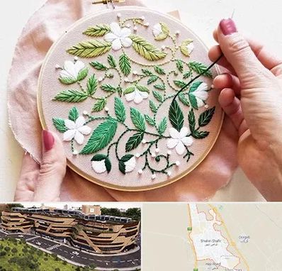 کلاس گلدوزی در شاهین شهر