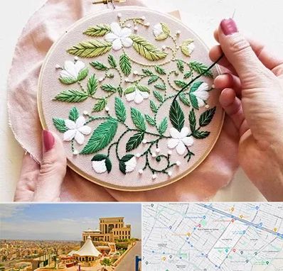 کلاس گلدوزی در هاشمیه مشهد