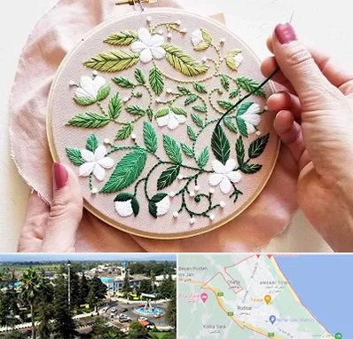 کلاس گلدوزی در رودسر