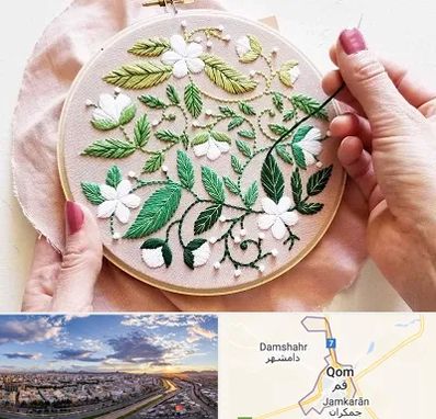 کلاس گلدوزی در قم