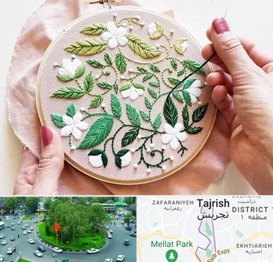 کلاس گلدوزی در تجریش 