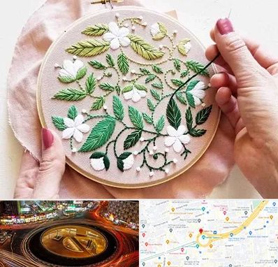 کلاس گلدوزی در میدان ولیعصر 