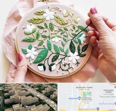 کلاس گلدوزی در اکباتان 