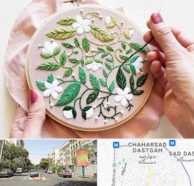 کلاس گلدوزی در چهارصد دستگاه 