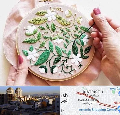 کلاس گلدوزی در فرمانیه 