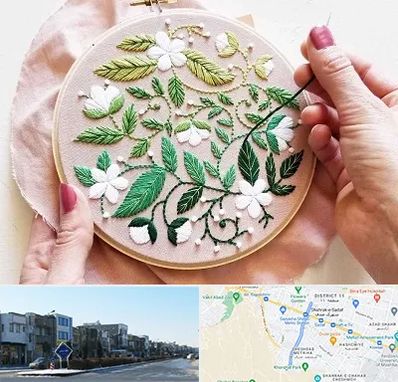 کلاس گلدوزی در شریعتی مشهد