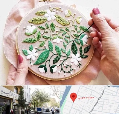 کلاس گلدوزی در مجیدیه جنوبی