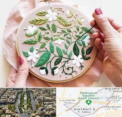 کلاس گلدوزی در نارمک 