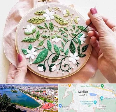 کلاس گلدوزی در لاهیجان