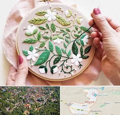 کلاس گلدوزی در دماوند