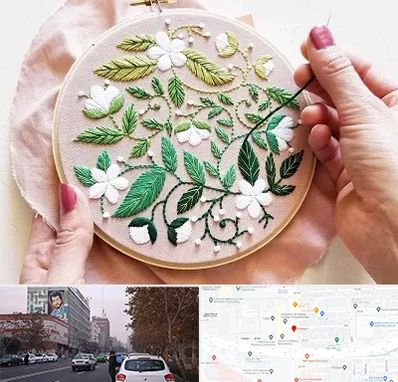 کلاس گلدوزی در کارگر شمالی 