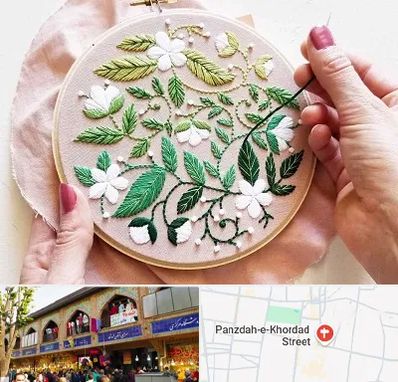 کلاس گلدوزی در 15 خرداد