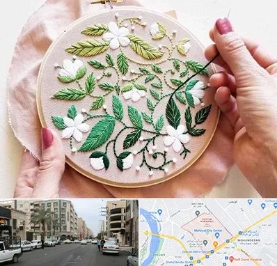 کلاس گلدوزی در زیتون کارمندی اهواز