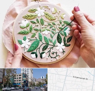 کلاس گلدوزی در کامرانیه
