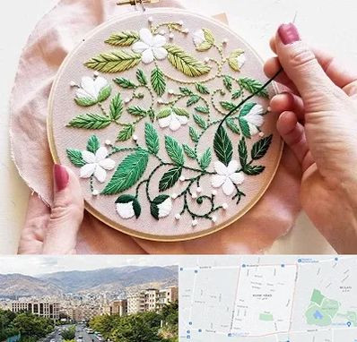 کلاس گلدوزی در خانی آباد