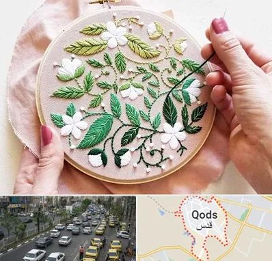 کلاس گلدوزی در شهر قدس