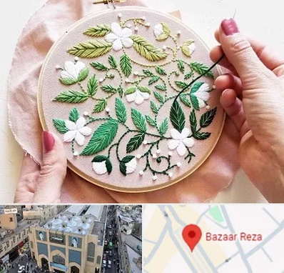 کلاس گلدوزی در بازار رضا مشهد